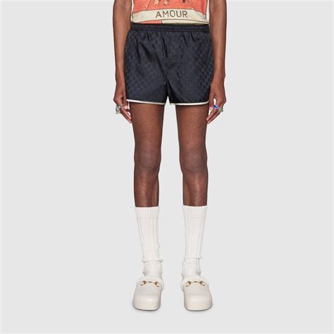 gucci supreme bee swim shorts|Blue / Ivory GG Nylon Swim Short With Bee .